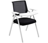 Chaise pliante Chaise d'événement avec accoudoirs Chaise d'entraînement avec tableau d'écriture, chaise de conférence pliable portable, chaise de loisirs simple ergonomique, pour bureau (couleur