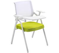 Chaise pliante Chaise d'événement avec accoudoirs Chaise d'entraînement avec tableau d'écriture, chaise de conférence pliable portable, chaise de loisirs simple ergonomique, pour bureau (couleur