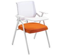 Chaise pliante Chaise d'événement avec accoudoirs Chaise d'entraînement avec tableau d'écriture, chaise de conférence pliable portable, chaise de loisirs simple ergonomique, pour bureau (couleur