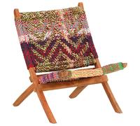 Chaise pliante Chindi en tissu multicolore vidaXL