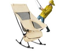 Chaise pliante de camping - Rocker lourd, siège extérieur portable | Cadre résistant aux intempéries, chaise confortable facile à carry pour le camping, arrière-cour relaxante, aventure de randonnée,