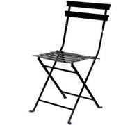 Chaise pliante d'extérieur EDEN, set de 2, noir