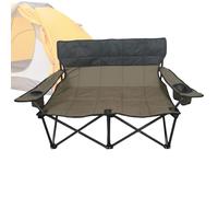 Chaise Pliante Double pour Camping - Canapé Pliant pour Extérieur - Confort Respirant Stable et Portable pour Jardin, Balcon, Piscine et Extérieur