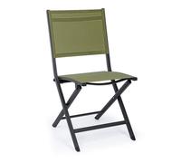 Chaise pliante. Elin Anthracite Lh32-Vert