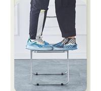 Chaise pliante en acrylique transparent - Cadre en métal peu encombrant pour bureau à domicile, salle à manger ou coiffeuse - Solution d'assise élégante et confortable