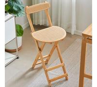 Chaise Pliante En Bambou Avec Dossier, Portable Chaises Pliantes Pour La Maison Tabouret De Bar Pliant Chaise Haute Bar Tabouret De Bar Portable Peu Encombrant, Sans Assemblage ( Color : Log wood , Si