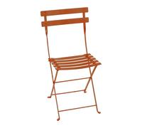Fermob Chaise pliante en métal Bistro orange confite LxHxP 42x82x50cm