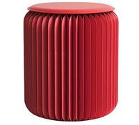 Chaise pliante en papier portable, design moderne en accordéon, structure en nid d'abeille, tabouret bas ultra fin pour salon, chambre à coucher, gain de place, léger, respectueux de l'environnement