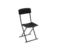 Atmosphera Chaise pliante Five Simili PVC Noir