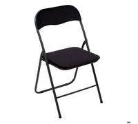 Chaise pliante en velours noir - 5 five simply smart