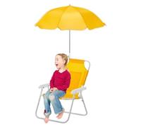 Chaise Pliante Enfant pour Plage,Chaise Longue de Plage avec Pare-Soleil - Siège Inclinable Ergonomique Mobilier d'Extérieur pour Le Voyage la Pêche Le Patio la Pelouse Jardin la Piscine la