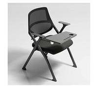 Chaise pliante ergonomique avec tableau d'écriture et dossier en maille Noir