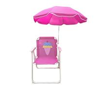 Chaise Pliante Et Parapluie pour, Siège De Plage pour Tout-Petit, Chaise Extérieure pour, Résistant Au Vent, Utilisation De Son Enfant, 38x52 Cm, Adapté À La Plage, À La Piscine, Au Ja
