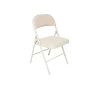 5five Chaise pliante Flexy - métal et tissu beige chiné