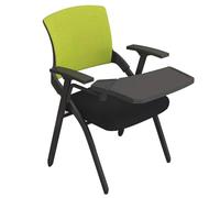 Chaise Pliante Haut de Gamme avec Grand Tableau d'écriture, Fauteuil de Travail Ergonomique en Maille pour établissements de Formation, Confortable et Durable (Couleur C, Dimension