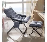 Chaise pliante inclinable pour chambre à coucher et salon, fauteuil de lecture portable, chaise longue confortable, chaise longue idéale pour la détente et les loisirs