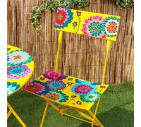 Chaise pliante jaune