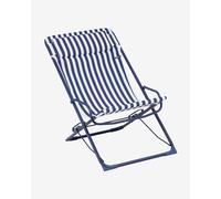 Chaise pliante Lafuma Mobilier Transaswing Rayure bleu capri