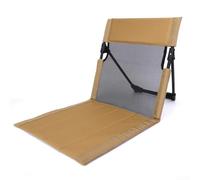 Chaise pliante légère en aluminium avec dossier en maille pour une utilisation en extérieur, y compris pelouse, plage et camping (kaki foncé)