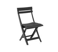 Chaise pliante Miami GRILL ME Anthracite Résistante au intempéries et facile a ranger