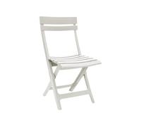 Chaise pliante Miami GROSFILLEX Résistante au intempéries et peu encombrante Blanc