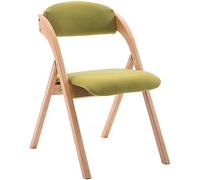 Chaise pliante moderne avec siège et dossier rembourrés, cadre en bois robuste, design confortable rempli d'éponge, chaise de loisirs pour cuisine, bureau et utilisation d'invités (couleur : __)