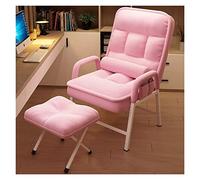 Chaise pliante moderne en velours avec dossier réglable à 6 vitesses, chaise de salon confortable pour salon, chaise de lecture pour chambre à coucher, canapé paresseux, chaises de loisirs