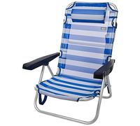 Aktive Aluminium Folding Chair Multi-position 62x48x83 Cm Bleu 62 x 48 x 83 cm