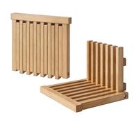 Chaise Pliante Murale en Bois Massif, Capacité Charge 150kg Tabouret Pliant