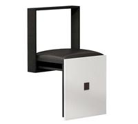 Chaise Pliante Murale et marchepied - Tabouret de Balcon escamotable Peu encombrant, siège d'entrée Polyvalent, Design Noir Robuste pour Les Petits espaces de Vie