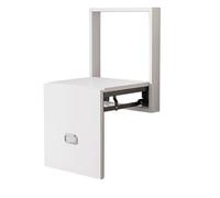 Chaise pliante murale - Marchepied solide avec accoudoirs, tabouret à langer invisible, tabouret pliable à suspendre au mur, solution cachée pour sièges d'entrée