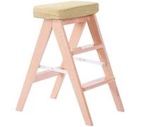 Chaise pliante portable en bois massif pour adultes, chaise de cuisine créative robuste et légère, idéale pour le camping, l'escalade et l'utilisation à la maison