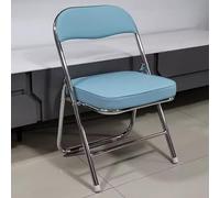 Chaise pliante portable en cuir épais avec rembourrage haute densité, design peu encombrant, léger et élégant pour un usage domestique
