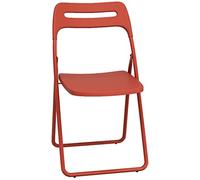 Chaise pliante portable pour bureau et jardin Siège de conférence simple avec poignée légère et compacte Easy Storage idéal pour une utilisation intérieure et extérieure (taille orange: 42 * 48 *
