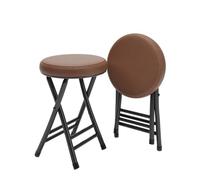 Chaise pliante portable rembourrée en cuir synthétique, design empilable, capacité de 150 kg, pour cuisine et salle à manger, légère et confortable pour un usage domestique