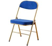 Chaise Pliante Portative De Luxe, Chaise De Salle À Manger Pliable En Tissu Velours Côtelé, Chaise De Réception De Salon Confortable, Chaise De Dossier D'intérieur Avec Coussin, Capacité Portante 130k