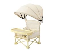 Chaise Pliante Pour Bébé - Chaise De Salle À Manger Pour Bébé De Taille Standard Cm, Siège Pliable Pour Tout-petit, Plateau Inclus Abat-jour Auvent | Camping En Plein Air Pique-nique Voyage Plage Pelo