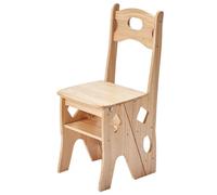 Chaise Pliante pour Bureau, Salle À Manger, Coin Lecture, Tabouret De Maquillage, Chaise D'étude, Étagère Décorative pour Salon. Usages Multiples(Wood colorB)