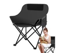Chaise pliante pour extérieur - Chaise pliante légère avec support pour boissons | Chaise de plage de loisirs à bascule portable pour événements en plein air | Moon Chair