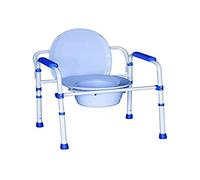 Chaise pliante pour WC en acier 3 en 1