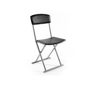 Chaise Pliante - Pvc - Noir Noir