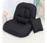 Chaise pliante réglable avec support dorsal - Chaise longue confortable sans accoudoirs 5 positions pour jouer, lire et méditer
