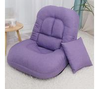 Chaise pliante réglable avec support dorsal - Chaise longue confortable sans accoudoirs 5 positions pour jouer, lire et méditer