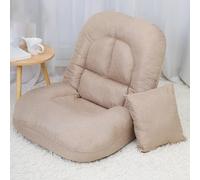 Chaise pliante réglable avec support dorsal - Chaise longue confortable sans accoudoirs 5 positions pour jouer, lire et méditer