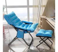 Chaise pliante relaxante pour chambre à coucher et salon - Fauteuil de lecture portable idéal pour les dortoirs et les chaises longues - Solution d'assise confortable