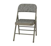 Chaise pliante rembourrée confortable - Design moderne sans assemblage pour l'intérieur et l'extérieur, parfait pour la maison, le bureau, les fêtes, les mariages et les événements (gris)