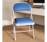 Chaise pliante rembourrée ultra épaisse avec coussin doux, chaise de bureau confortable en métal pour bureau et intérieur, design pliable