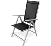 Chaise pliante Rimini, noire