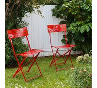 Chaise pliante rouge