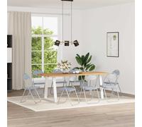 vidaXL Chaises pliantes 2x pour salle à manger en simili cuir blanc